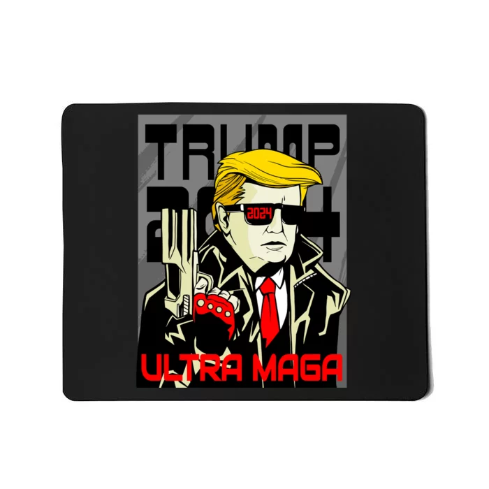 Great Ultra MAGA King Terminator Parody Trump 2024 Anti Biden Mousepad