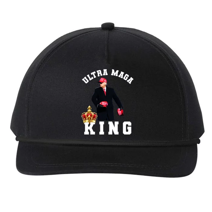 Great Ultra MAGA King Anti Biden Trump 2024 USA Snapback Five-Panel Rope Hat