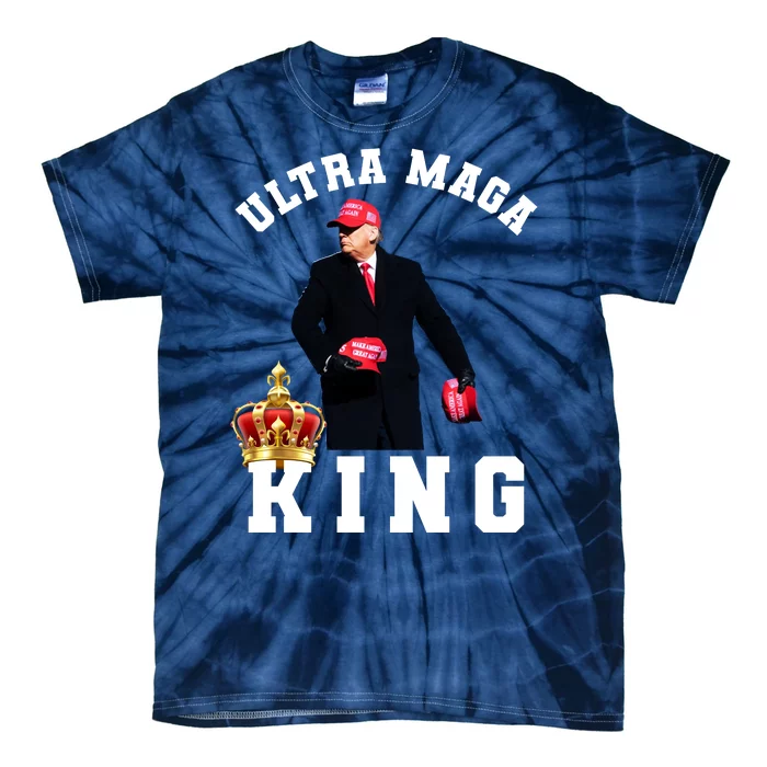 Great Ultra MAGA King Anti Biden Trump 2024 USA Tie-Dye T-Shirt