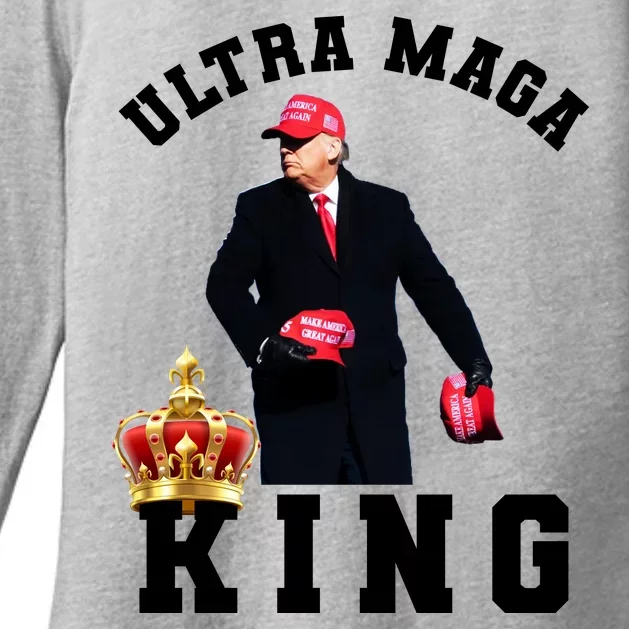 Great Ultra MAGA King Anti Biden Trump 2024 USA Womens CVC Long Sleeve Shirt