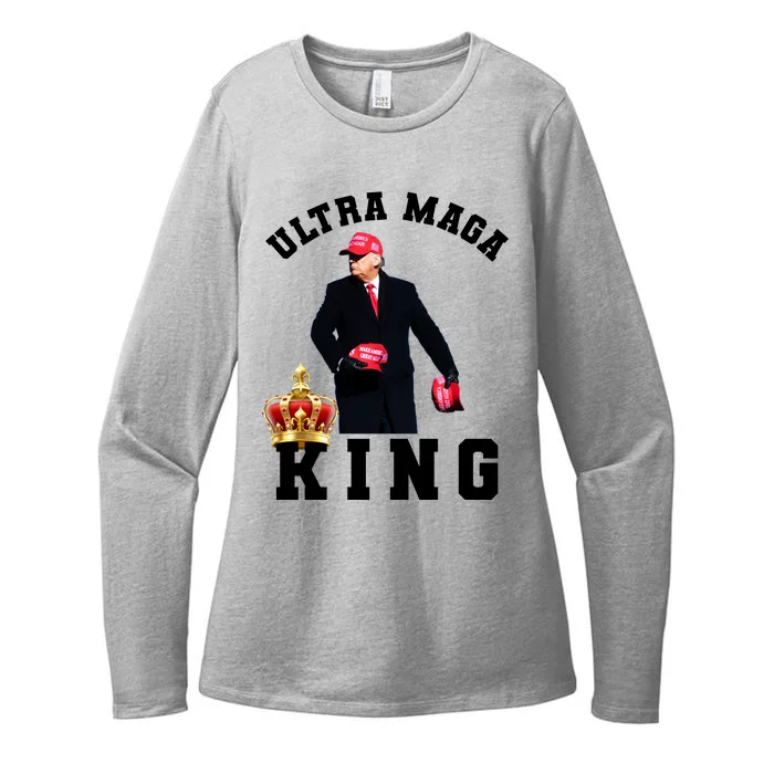 Great Ultra MAGA King Anti Biden Trump 2024 USA Womens CVC Long Sleeve Shirt