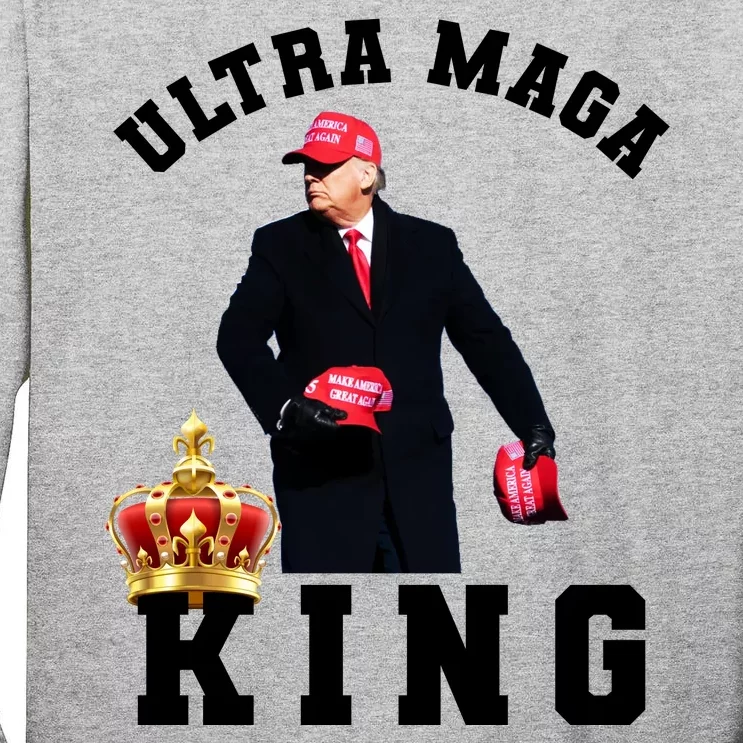 Great Ultra MAGA King Anti Biden Trump 2024 USA Tall Long Sleeve T-Shirt