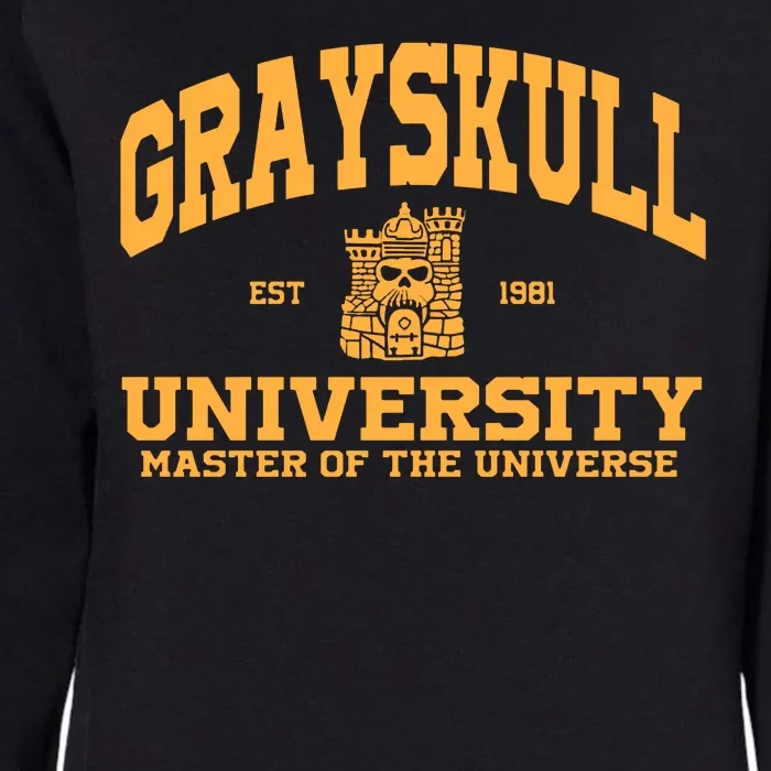 Grayskull University Master Of The Universe Womens California Wash Sweatshirt