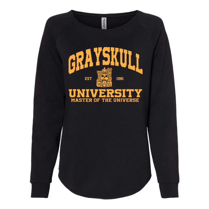 Grayskull University Master Of The Universe Womens California Wash Sweatshirt