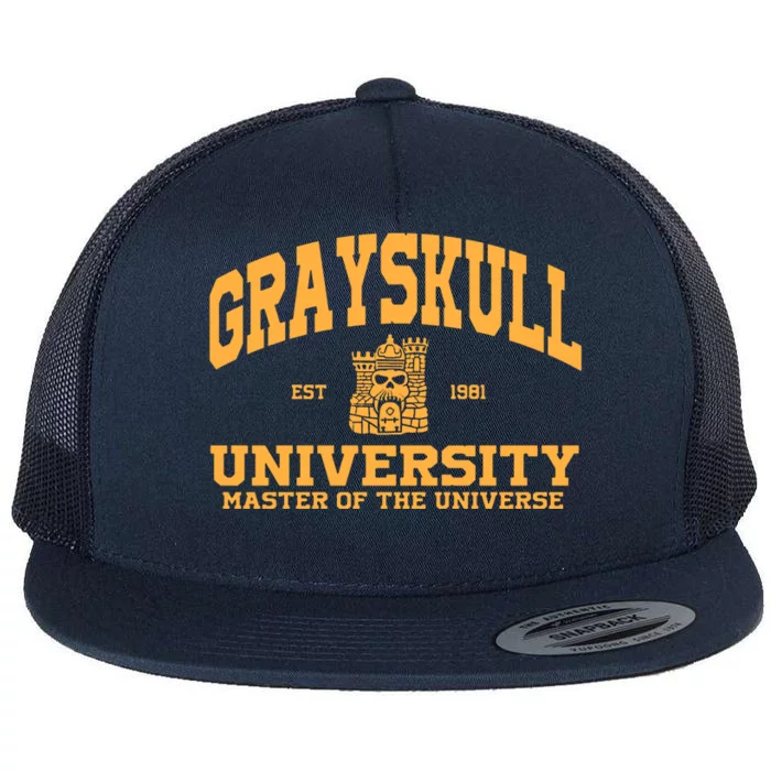 Grayskull University Master Of The Universe Flat Bill Trucker Hat