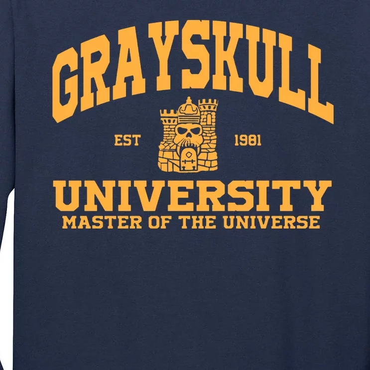 Grayskull University Master Of The Universe Tall Long Sleeve T-Shirt