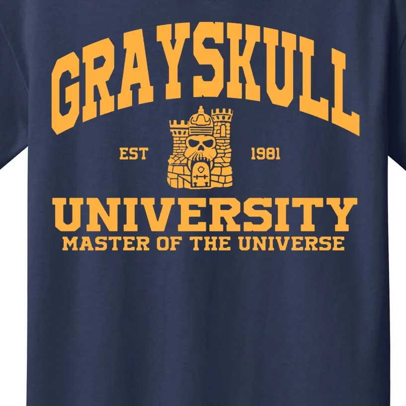 Grayskull University Master Of The Universe Kids T-Shirt