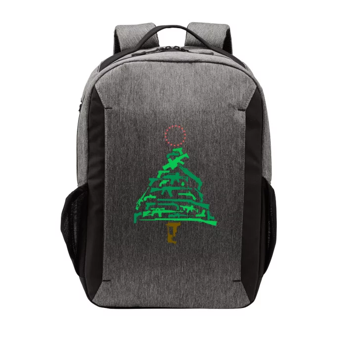 Gun Christmas Tree Vector Backpack