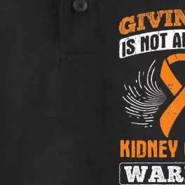 Giving Up Not Option Kidney Cancer Warrior Cancer Awareness Dry Zone Grid Performance Polo