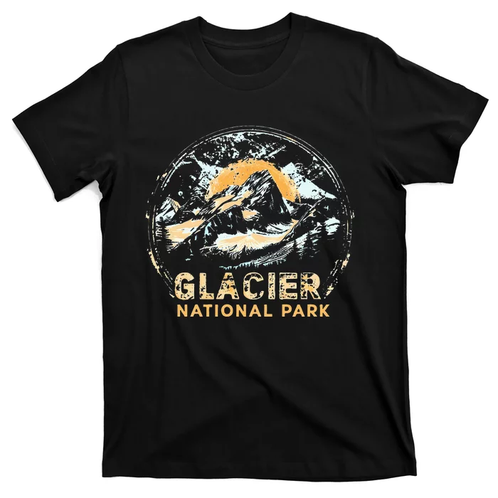 Glacier Us National Park Vintage T-Shirt