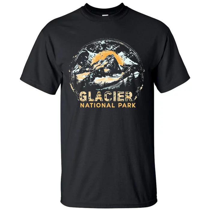 Glacier Us National Park Vintage Tall T-Shirt