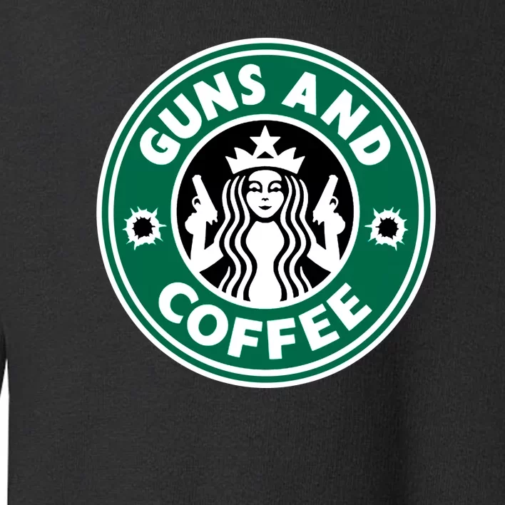 Guns And Coffee Toddler Sweatshirt