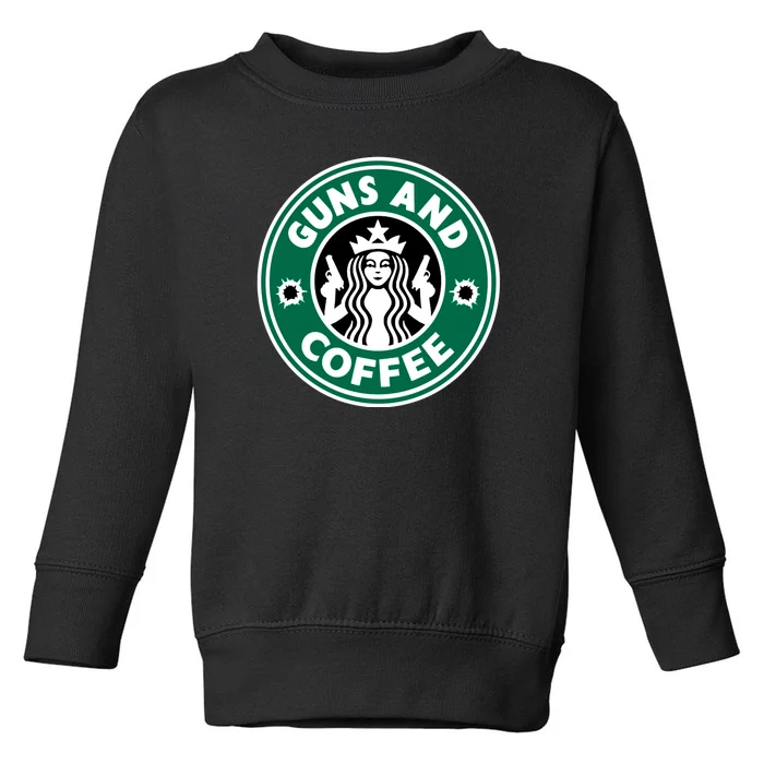 Guns And Coffee Toddler Sweatshirt