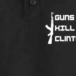 Guns Don't Kill People Clintons Do Dry Zone Grid Performance Polo