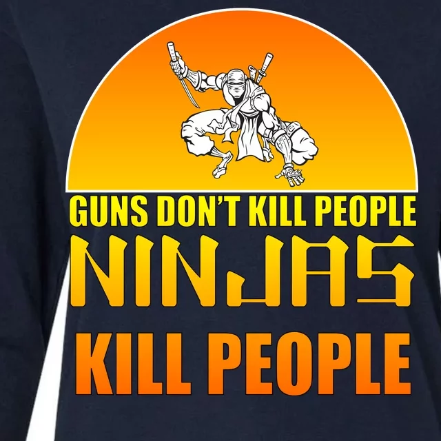 Guns Don't Kill People Grandmas With handsome Grandsons Do Womens Cotton Relaxed Long Sleeve T-Shirt