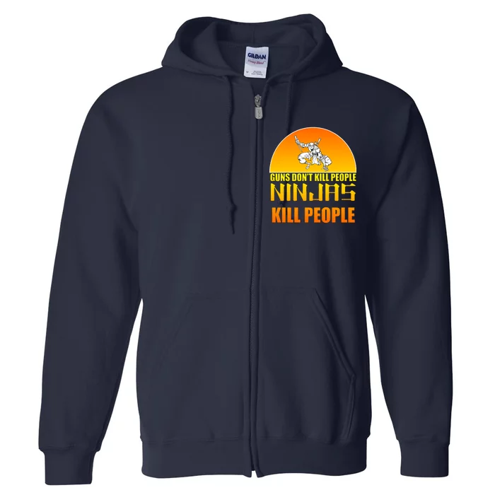 Guns Don't Kill People Grandmas With handsome Grandsons Do Full Zip Hoodie