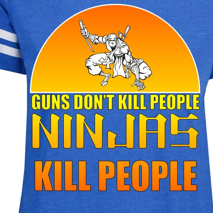 Guns Don't Kill People Grandmas With handsome Grandsons Do Enza Ladies Jersey Football T-Shirt