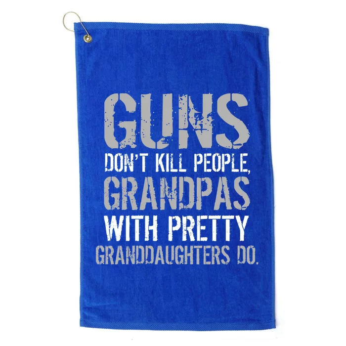 Guns Don't Kill People Grandpas Do Platinum Collection Golf Towel