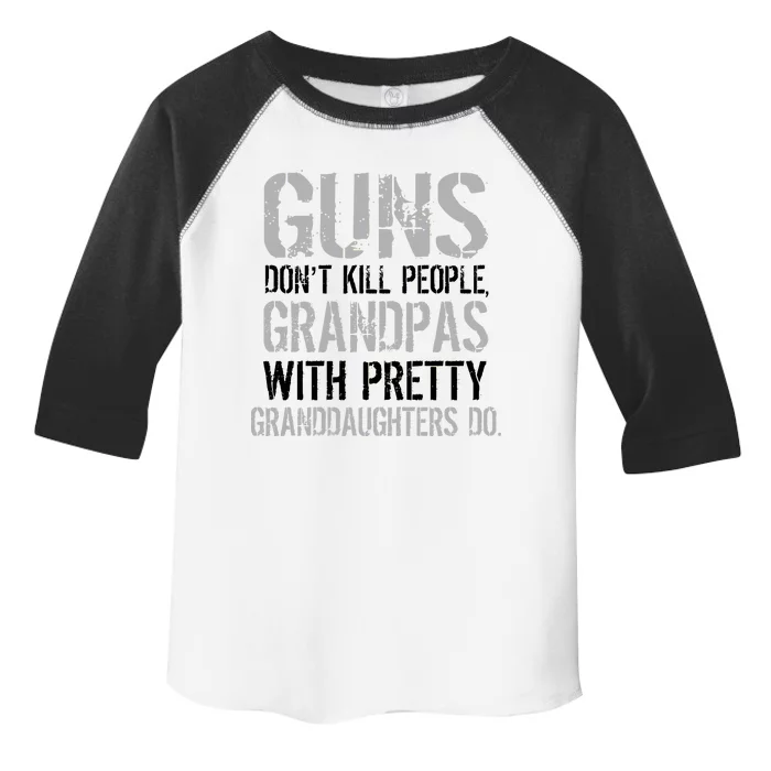 Guns Don't Kill People Grandpas Do Toddler Fine Jersey T-Shirt