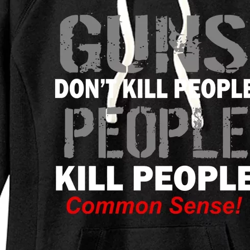 Guns Don't Kill People Kill People Women's Fleece Hoodie