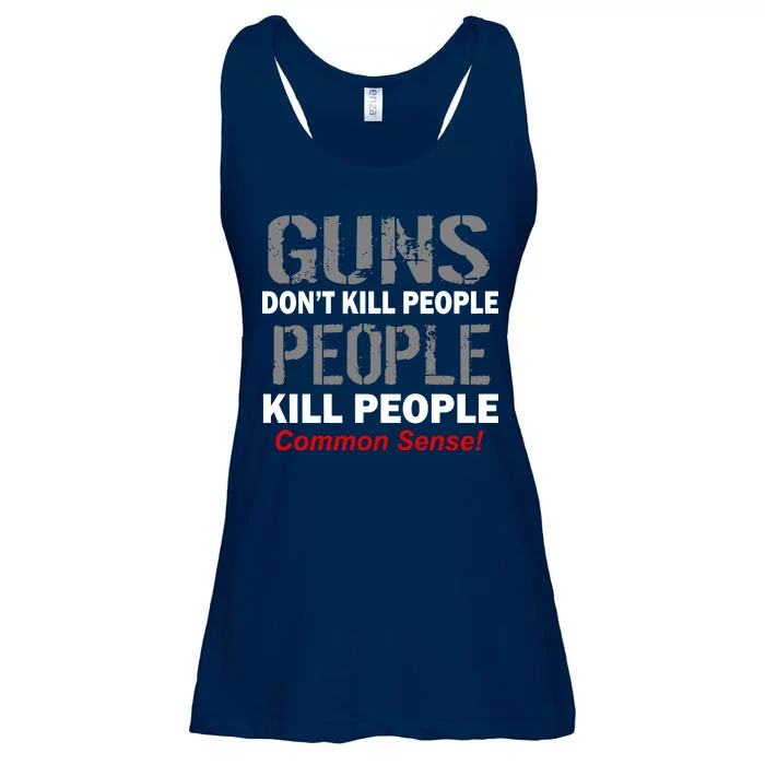 Guns Don't Kill People Kill People Ladies Essential Flowy Tank