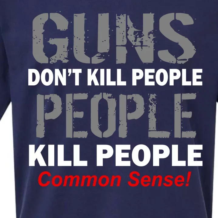 Guns Don't Kill People Kill People Sueded Cloud Jersey T-Shirt