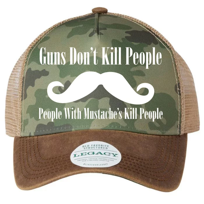 Guns Don't Kill People With Mustache's Do Legacy Tie Dye Trucker Hat