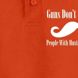 Guns Don't Kill People With Mustache's Do Dry Zone Grid Performance Polo