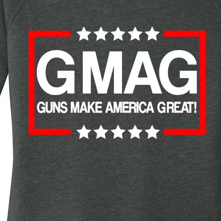 Guns Make America Great Women's Perfect Tri Tunic Long Sleeve Shirt