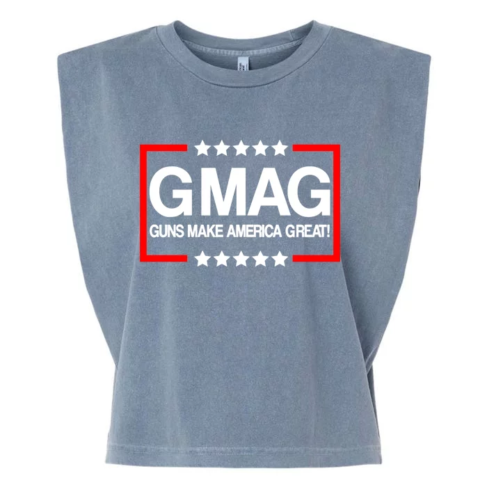 Guns Make America Great Garment-Dyed Women's Muscle Tee