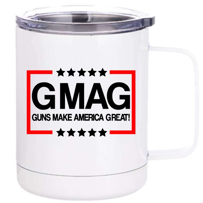 Guns Make America Great Front & Back 12oz Stainless Steel Tumbler Cup