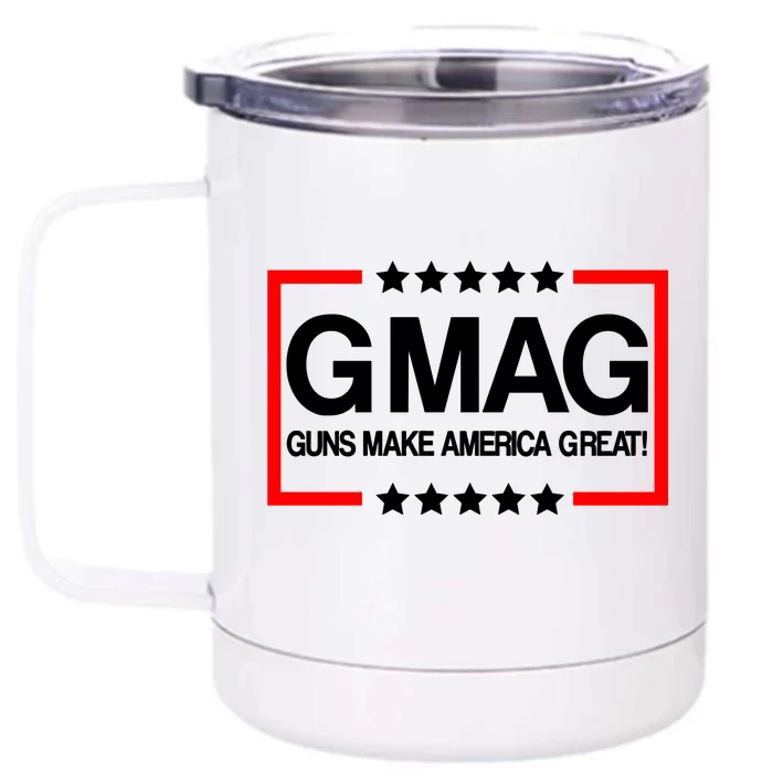 Guns Make America Great Front & Back 12oz Stainless Steel Tumbler Cup