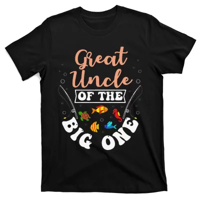 Big One Fishing Theme Mom Of The Birthday Boy Shirt - TeeUni