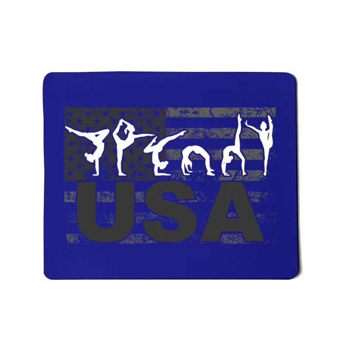 Gymnastics Usa Patriotism Funny Sports Us American Gift Funny Gift Mousepad