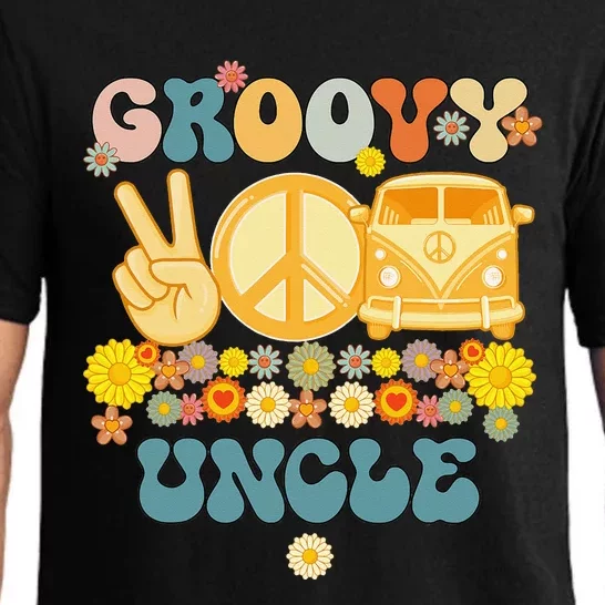 Groovy Uncle Retro Matching Family Baby Shower Father's Day Pajama Set