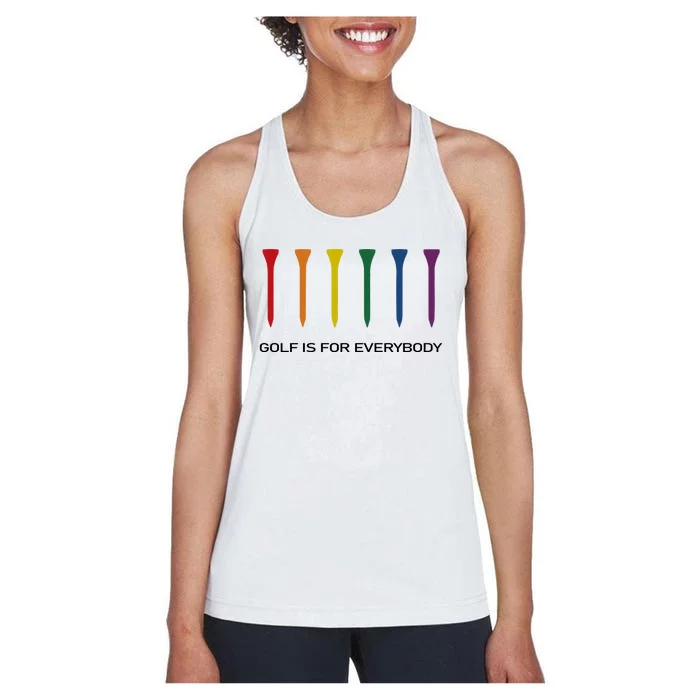 Ground Under Repair Golf Is For Everybody Women's Racerback Tank