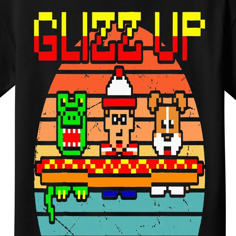 Glizz Up Retro Design Kids T-Shirt