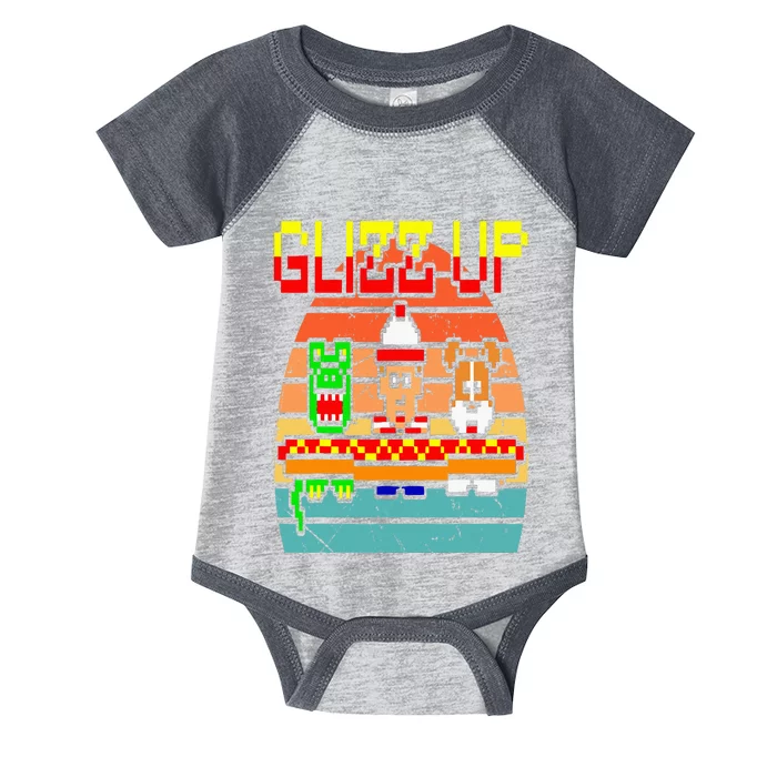 Glizz Up Retro Design Infant Baby Jersey Bodysuit