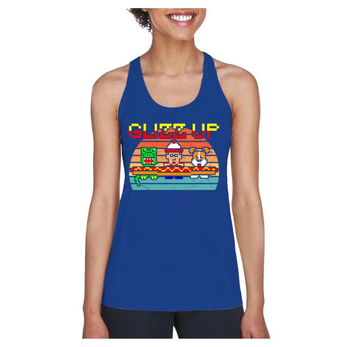 Glizz Up Retro Design Women's Racerback Tank