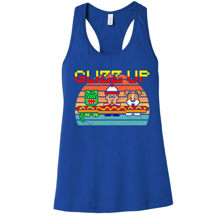 Glizz Up Retro Design Women's Racerback Tank