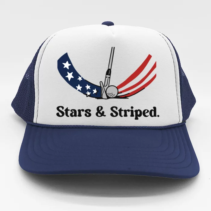 Ground Under Repair Stars Striped Trucker Hat