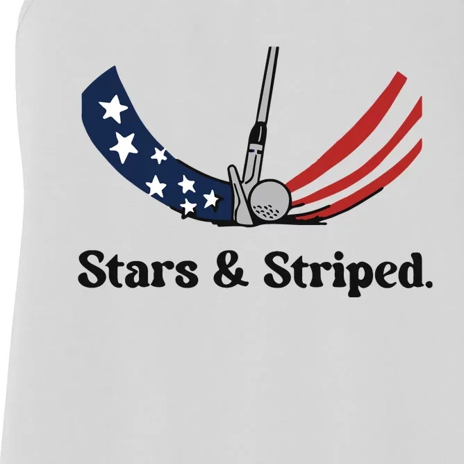 Ground Under Repair Stars Striped Women's Racerback Tank