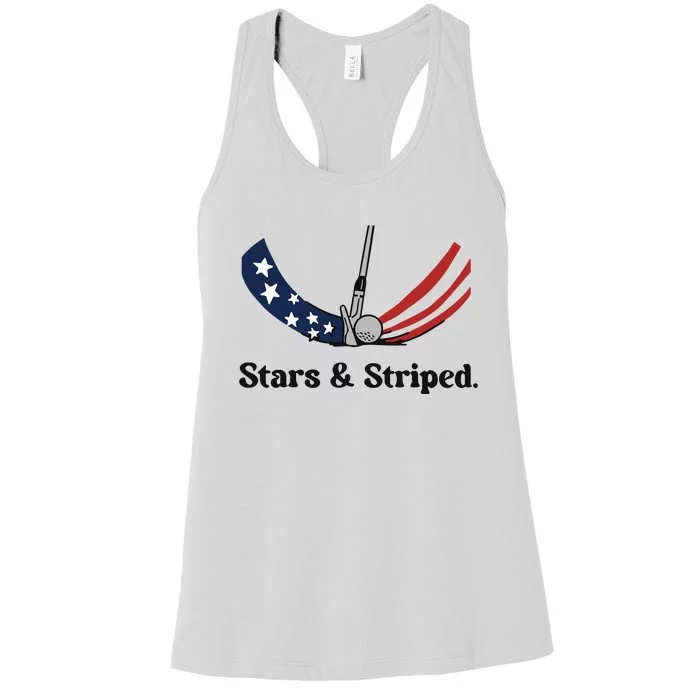 Ground Under Repair Stars Striped Women's Racerback Tank