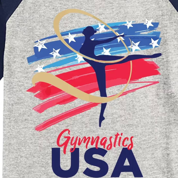 Gymnastics USA Support Team Kids Colorblock Raglan Jersey