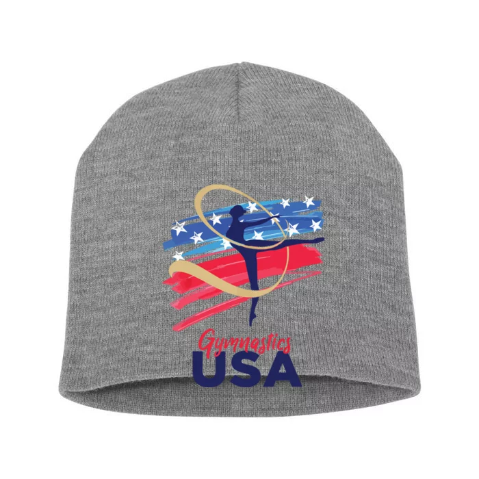 Gymnastics USA Support Team Short Acrylic Beanie