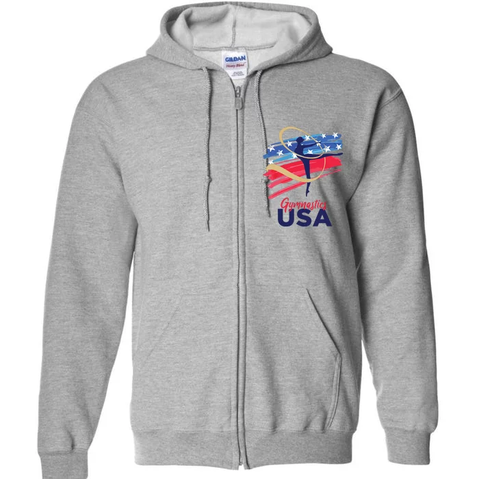 Gymnastics USA Support Team Full Zip Hoodie