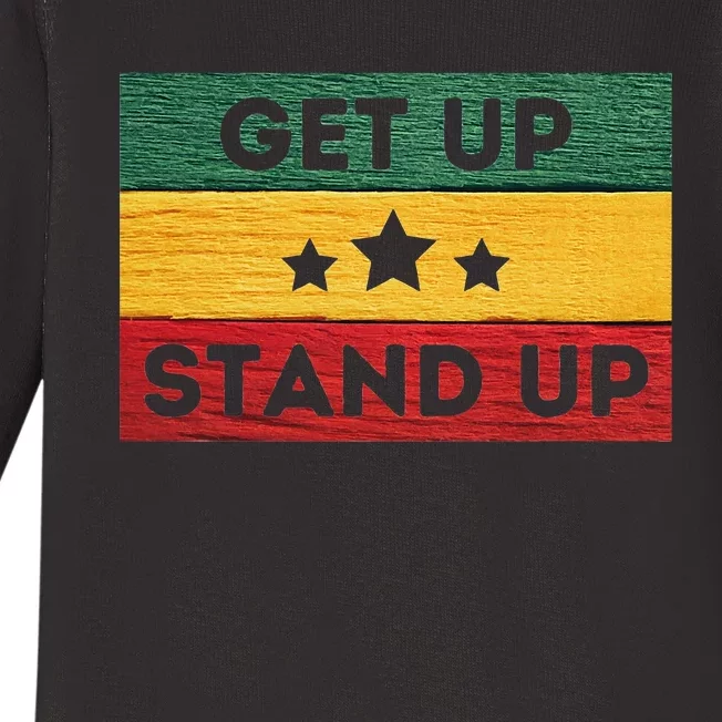 Get Up Stand Up Reggae Baby Long Sleeve Bodysuit