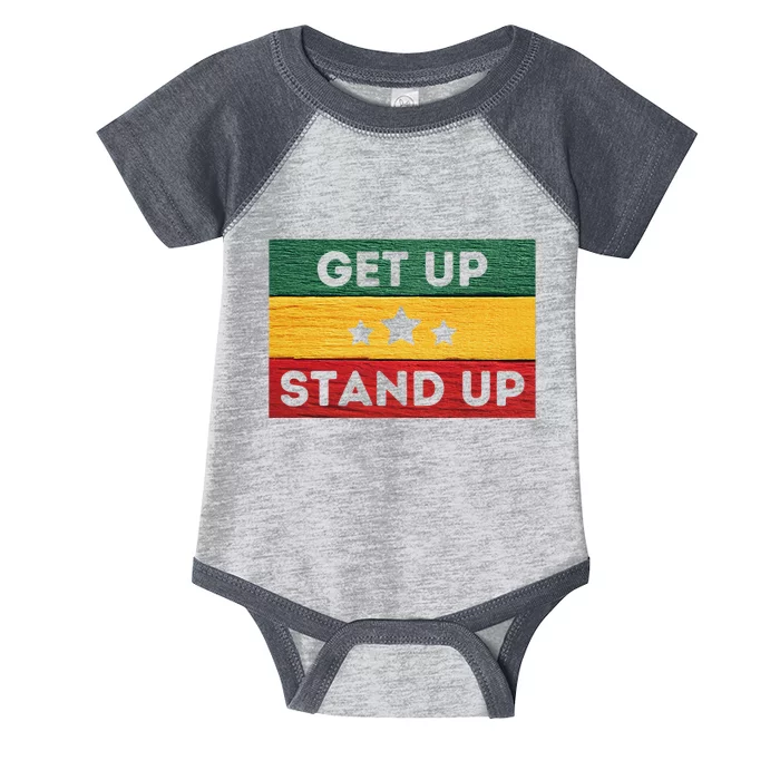 Get Up Stand Up Reggae Infant Baby Jersey Bodysuit