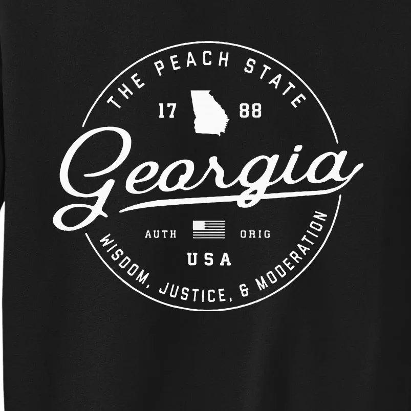 Georgia  Us State Travel Vacation Ga Usa Tall Sweatshirt