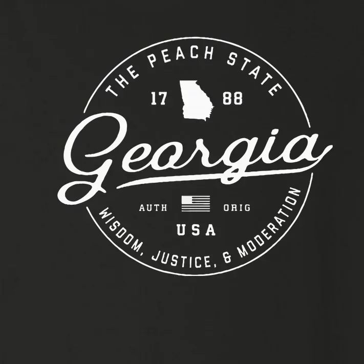 Georgia  Us State Travel Vacation Ga Usa Toddler Long Sleeve Shirt